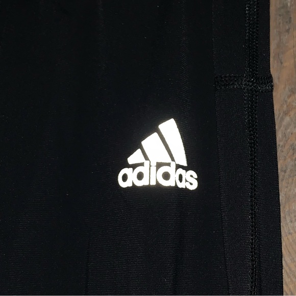 Women’s M ADIDAS SUPERNOVA CLIMAWARM Black Legging Ankle Zips Back Pocket EXC - Picture 3 of 15